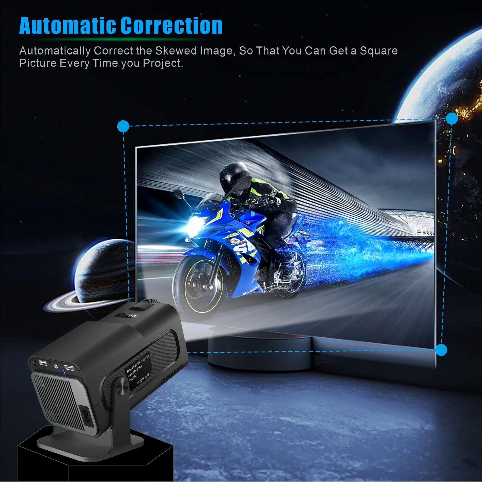RetroVision Projector - HDMI Portable Movie Projector