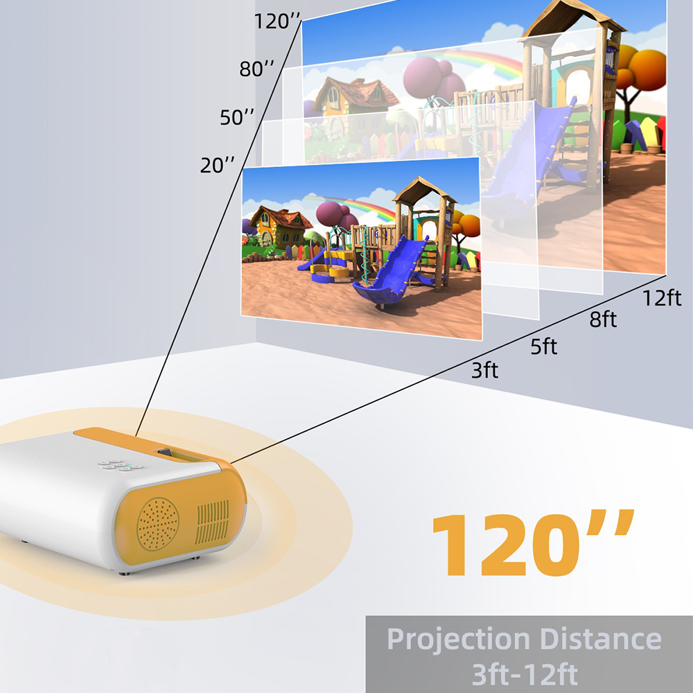 PortoProjector™ MAX - HDMI Portable Movie Projector